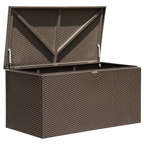 arrow spacemaker 134.5 gallon metal deck box|Arrow 4' x 2' x 2' Spacemaker Anthracite 134 Gallon Hot.